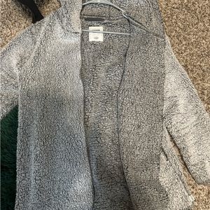 VS Pink Sherpa Cardigan, Size M/L, Grey